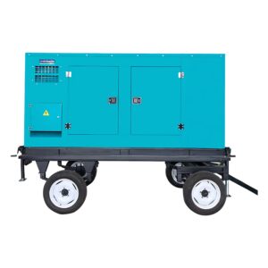 80kVA trailer mounted diesel generator for industrial sites in Germiston