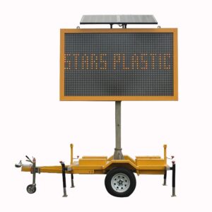 solar Variable Message Sign for roadworks in Bloemfontein