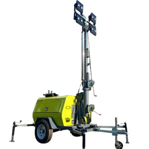 9 metre mobile LED lighting tower for mining sites in Marikana