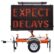 solar Variable Message Sign for highway roadworks in Krugersdorp