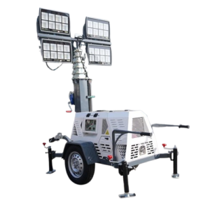 Telescopic worksite light tower for industrial projects in Meyerton